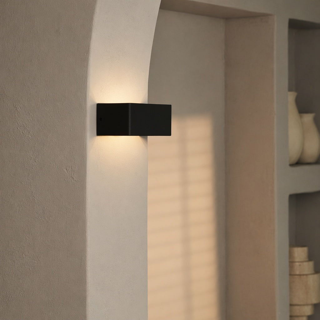 Tessa Black Wireless Wall Lamp | Motion Sensor, 20 Light Colors & Remote Control