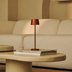 Toom Mini Bronze Wireless Lamp | Rechargeable via Charging Station, Dimmable & 3 Light Modes