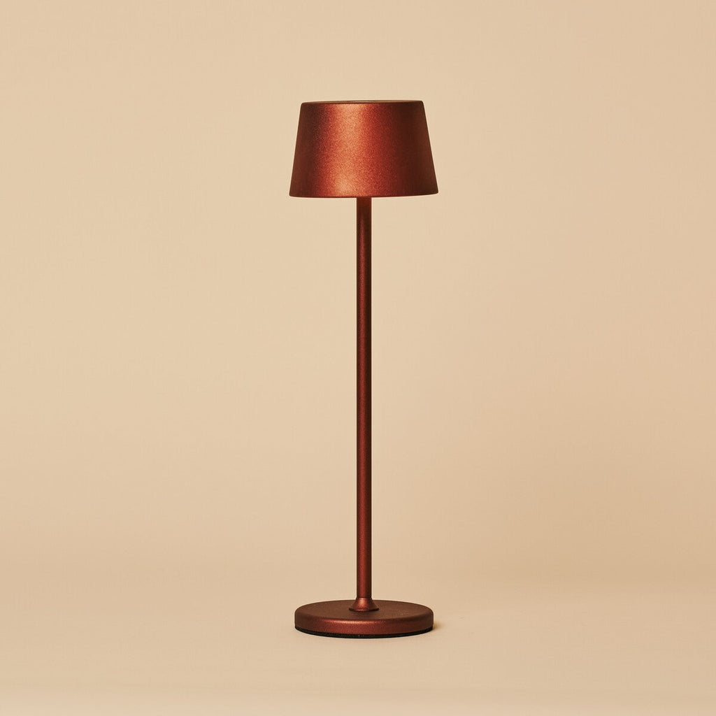 Toom Mini Bronze Wireless Lamp | Rechargeable via Charging Station, Dimmable & 3 Light Modes