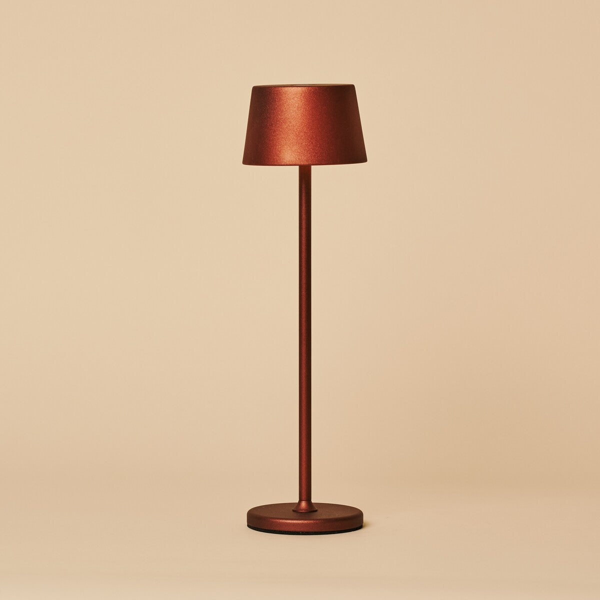 Toom Mini Bronze Wireless Lamp | Rechargeable via Charging Station, Dimmable & 3 Light Modes