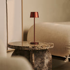 Toom Mini Bronze Wireless Lamp | Rechargeable via Charging Station, Dimmable & 3 Light Modes