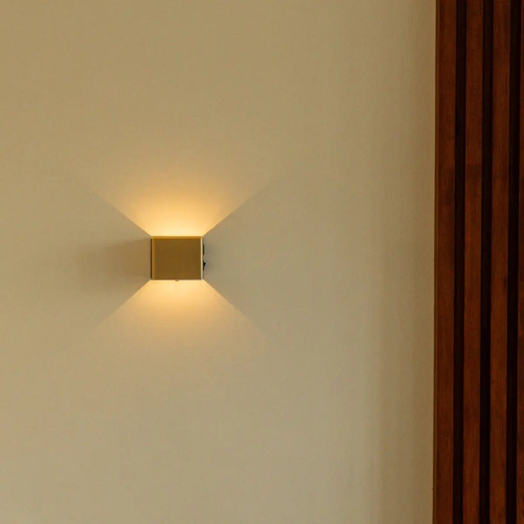 Tess Gold Rechargeable Wall Lamp | Motion Sensor, 20 Light Colors & Remote Control