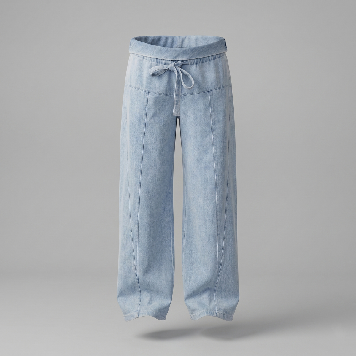 Maternity Wide Leg Jeans with Adjustable Waist - Relaxed Denim