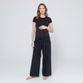 Maternity Wide Leg Jeans with Adjustable Waist - Relaxed Denim