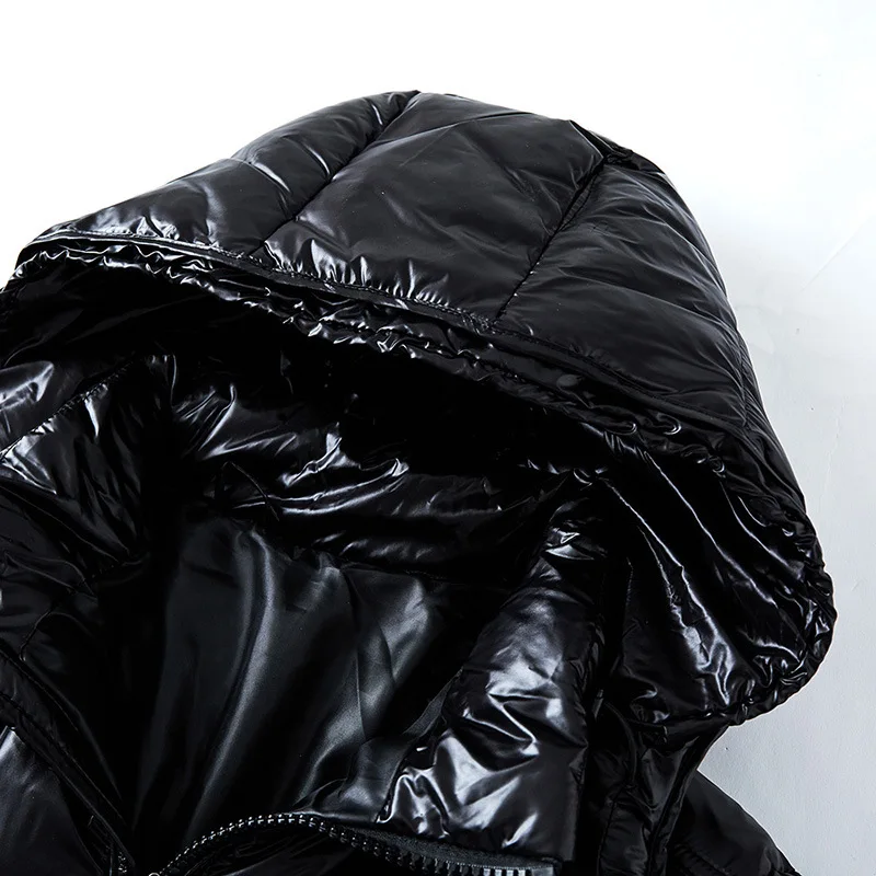 Men's Quilted Puffer Jacket with Hood - Winter Coat