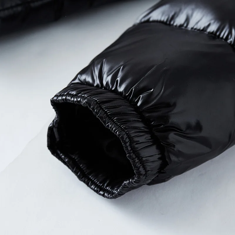 Men's Quilted Puffer Jacket with Hood - Winter Coat