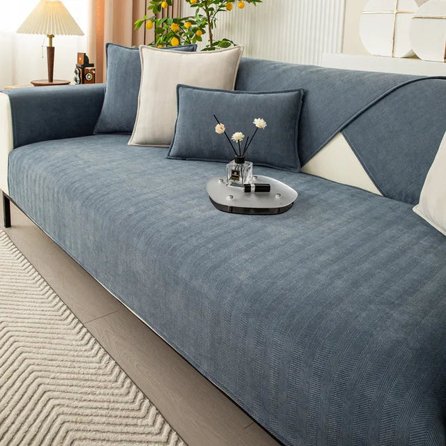 Pet-Proof Sofa Cover with Non-Slip Backing - Stretch Couch Protector