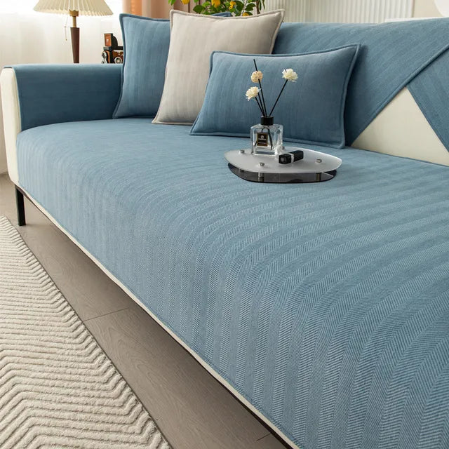 Pet-Proof Sofa Cover with Non-Slip Backing - Stretch Couch Protector