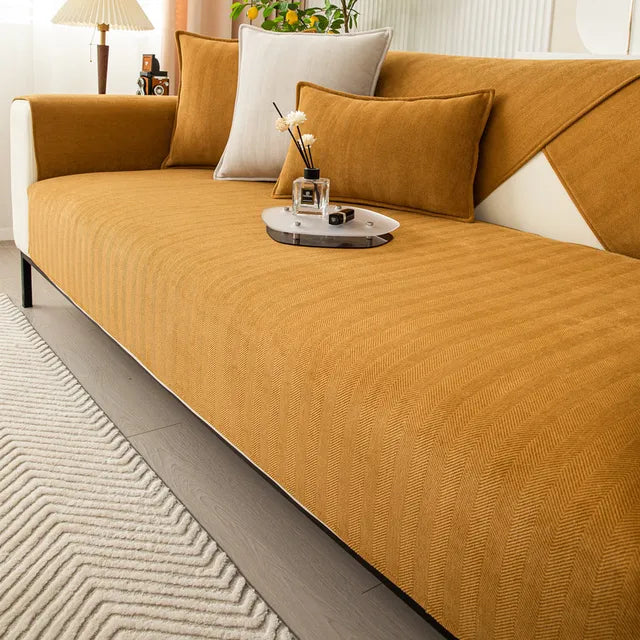 Pet-Proof Sofa Cover with Non-Slip Backing - Stretch Couch Protector