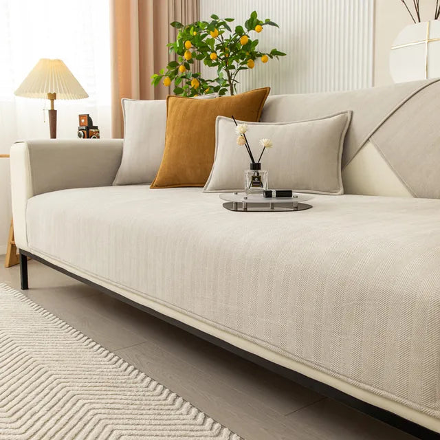 Pet-Proof Sofa Cover with Non-Slip Backing - Stretch Couch Protector