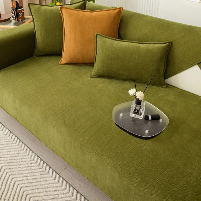 Pet-Proof Sofa Cover with Non-Slip Backing - Stretch Couch Protector