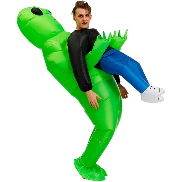 Inflatable Alien Abduction Halloween Costume - Funny Blow-Up Outfit