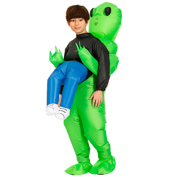 Inflatable Alien Abduction Halloween Costume - Funny Blow-Up Outfit