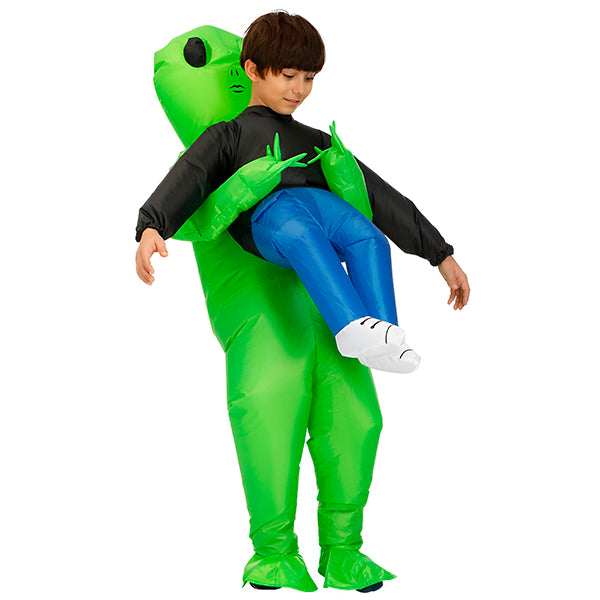 Inflatable Alien Abduction Halloween Costume - Funny Blow-Up Outfit