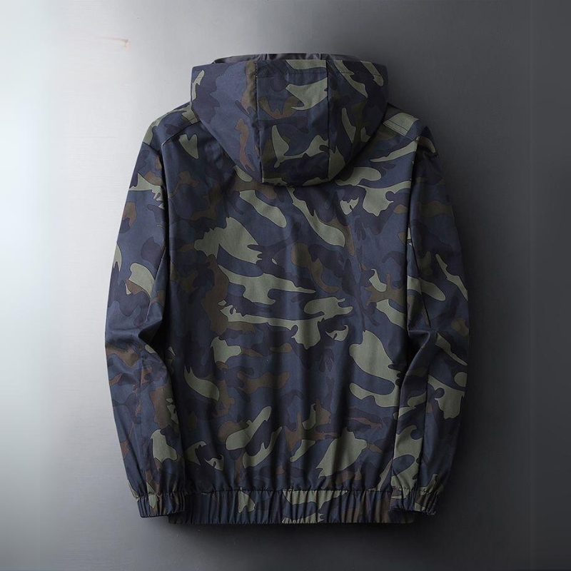 Unisex Full-Zip Hooded Jacket - Wind and Water Resistant Shell