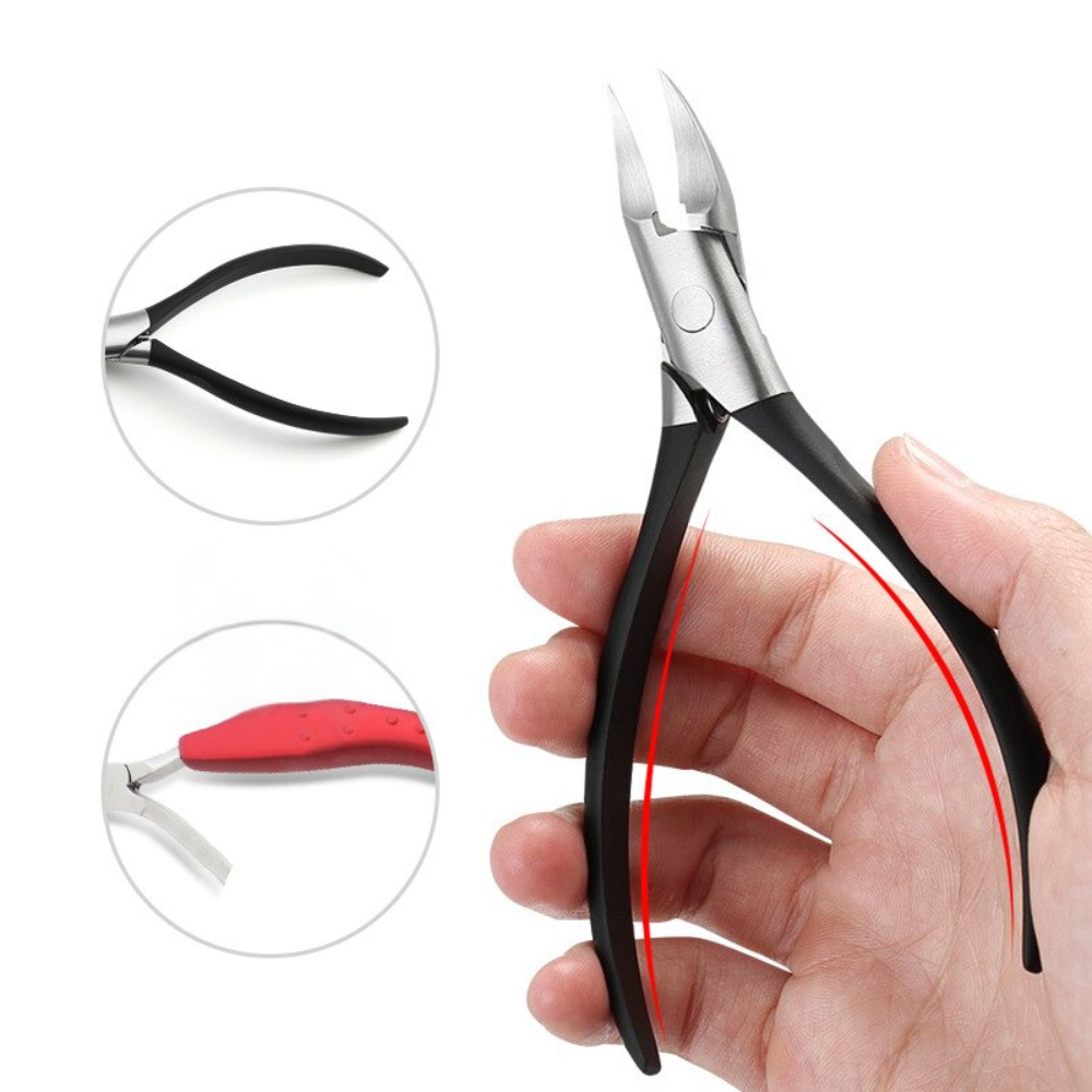 Stainless Steel Nail Clippers for Thick & Ingrown Nails - Precision Cutter