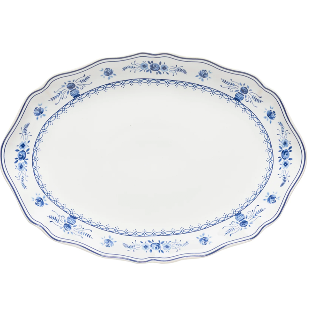 Oval Platter 'Vila' Blue and White by Costa Nova