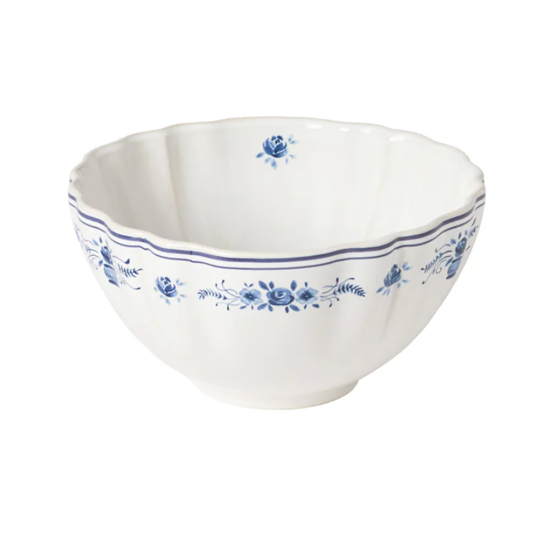 Soup or Cereal Bowl 'Vila' Blue and White by Costa Nova