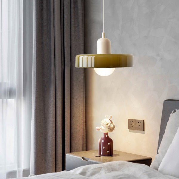 Colorful Bauhaus Pendant Light with Timeless Glass Design