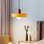 Colorful Bauhaus Pendant Light with Timeless Glass Design
