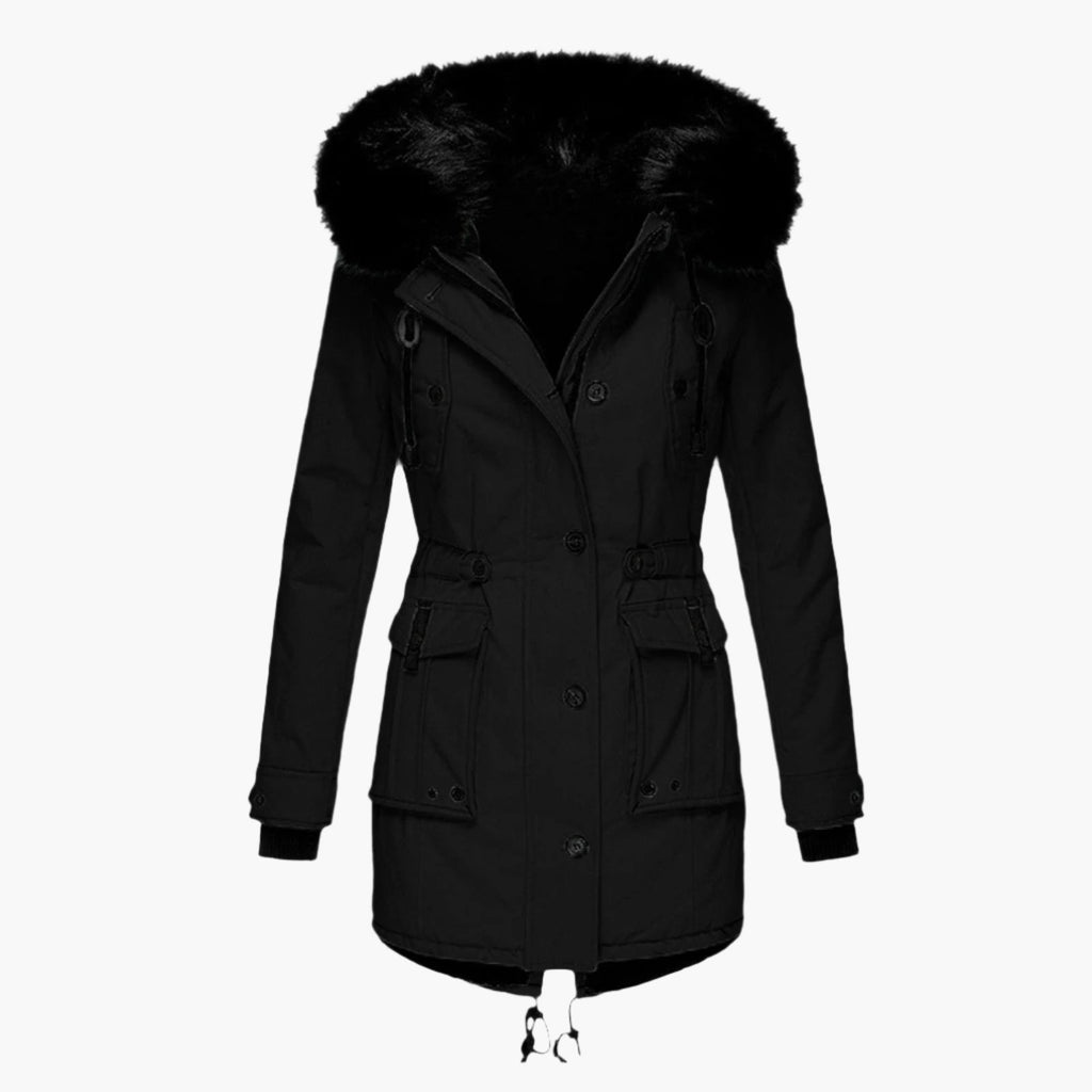 Women's Winter Coat – Thick Hooded Parka, Water-Resistant