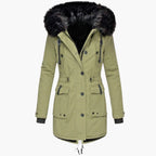 Women's Winter Coat – Thick Hooded Parka, Water-Resistant