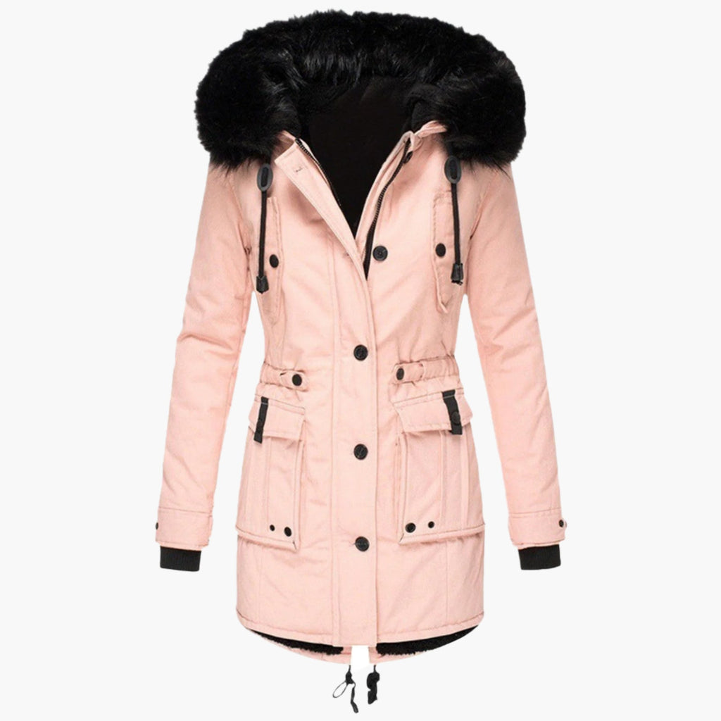 Women's Winter Coat – Thick Hooded Parka, Water-Resistant