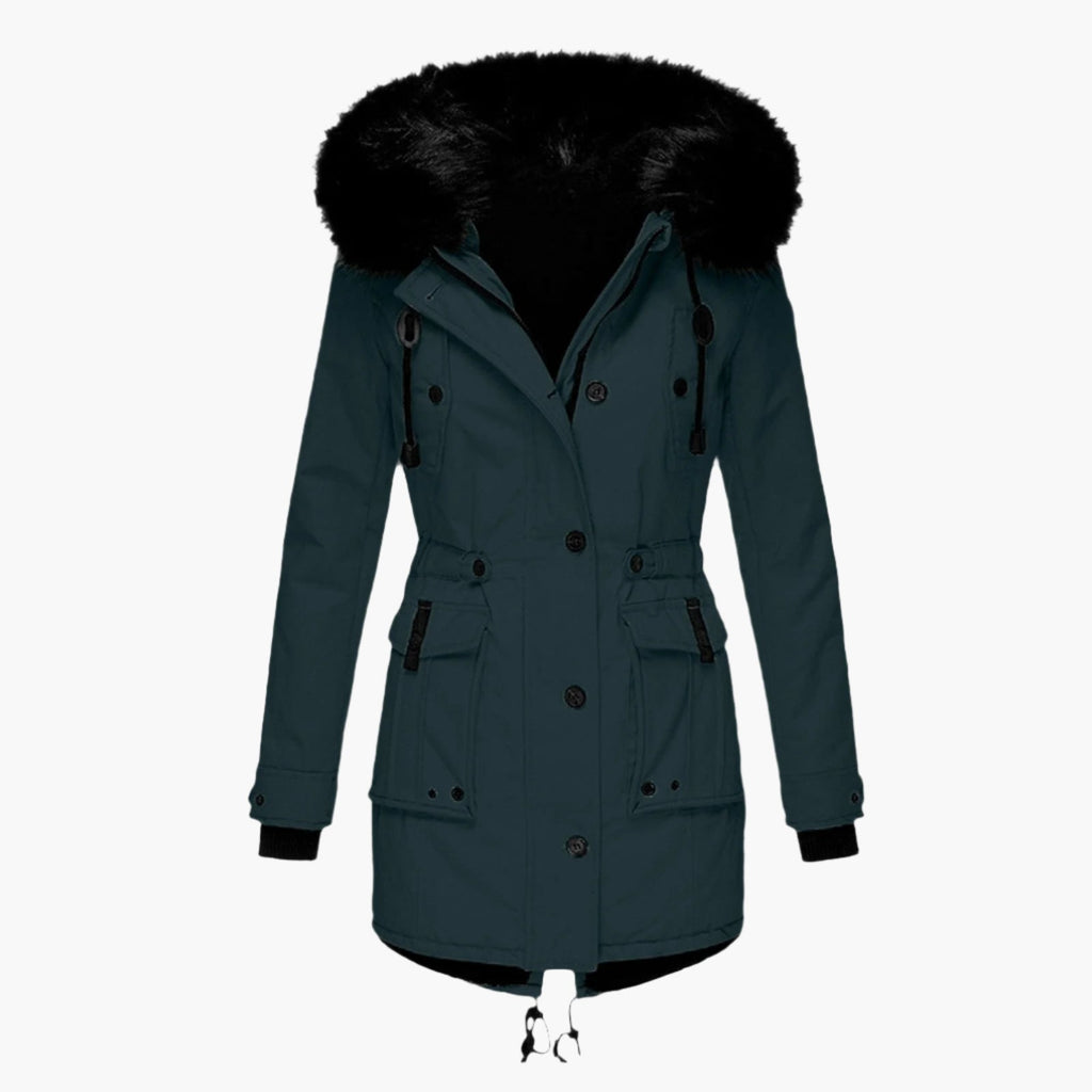 Women's Winter Coat – Thick Hooded Parka, Water-Resistant