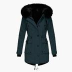 Women's Winter Coat – Thick Hooded Parka, Water-Resistant