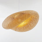 Handmade Bamboo Pendant Light – Natural Scandinavian Design Hanging Lamp