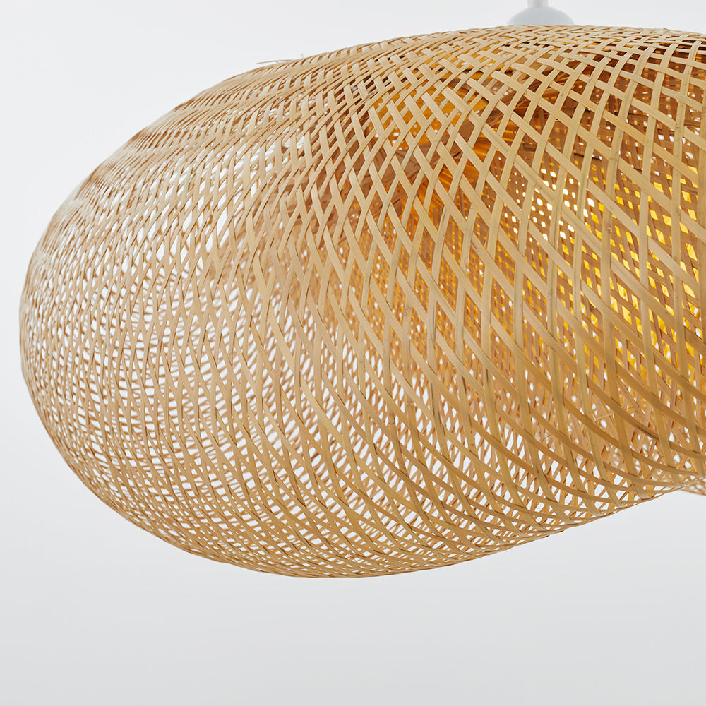 Handmade Bamboo Pendant Light – Natural Scandinavian Design Hanging Lamp