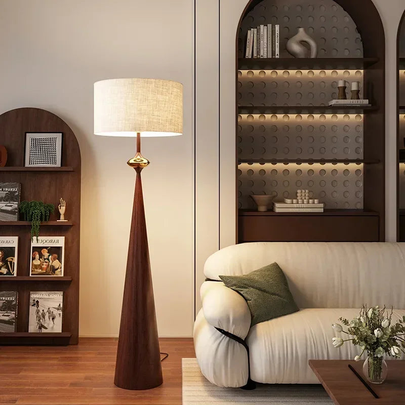 Dixora – Japandi Floor Lamp with Tapered Design