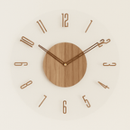 NORDIC CLOCK – Silent Wooden Wall Clock with a Minimalist Design