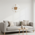 NORDIC CLOCK – Silent Wooden Wall Clock with a Minimalist Design