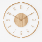 NORDIC CLOCK – Silent Wooden Wall Clock with a Minimalist Design