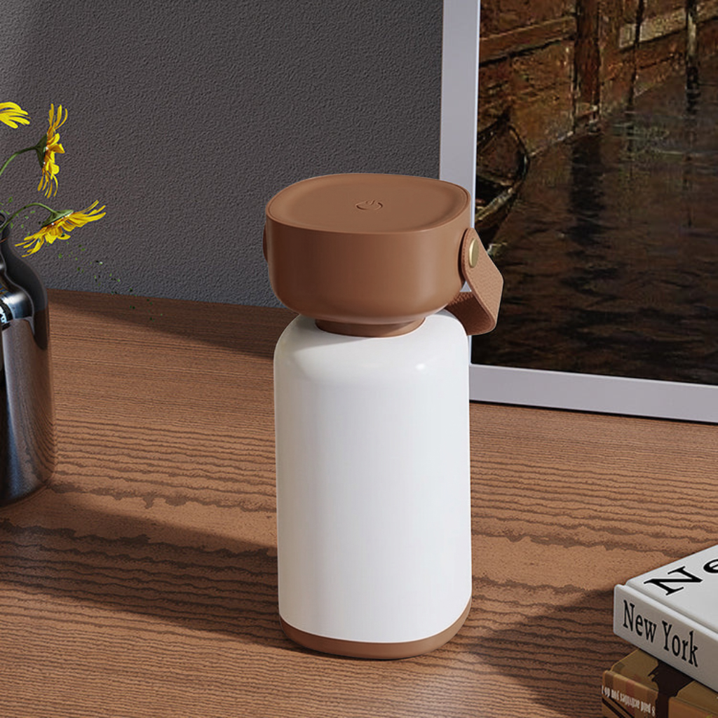 Waterproof Portable LED Table Lamp in a Modern Cylindrical Design