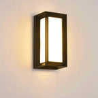 Outdoor Motion Sensor Wall Light – Black LED, Weatherproof for Garden, Porch or Pathway
