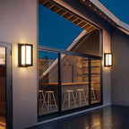 Outdoor Motion Sensor Wall Light – Black LED, Weatherproof for Garden, Porch or Pathway