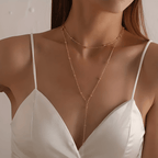 Women's Gold Chain Necklace with Timeless Adjustable Design