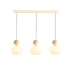 Art Deco Pendant Light with Acrylic Shade, Round Colored Top