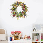 Floral Door Wreath – Decorative Flower Wreath for Front Door