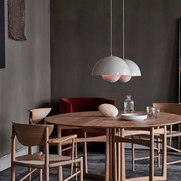 Ceiling Pendant Light in Iron with Adjustable Cord - Warm White Glow