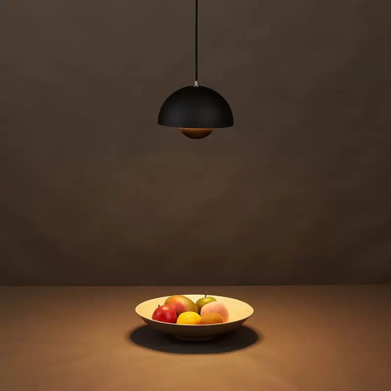Ceiling Pendant Light in Iron with Adjustable Cord - Warm White Glow