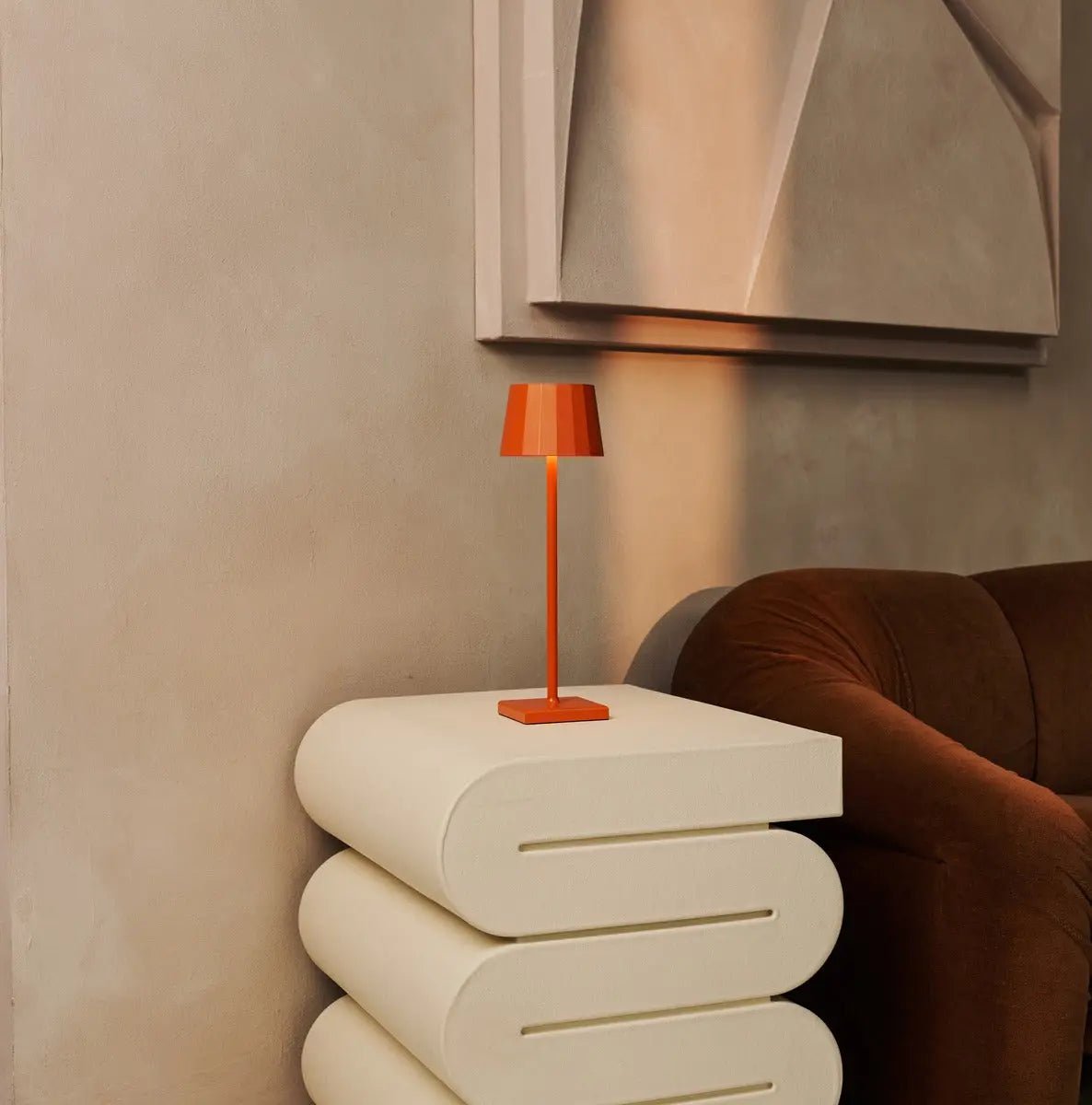 Wouter Orange Blossom Rechargeable Table Lamp | Dimmable, Cordless & Up to 120 Hours of Battery Life