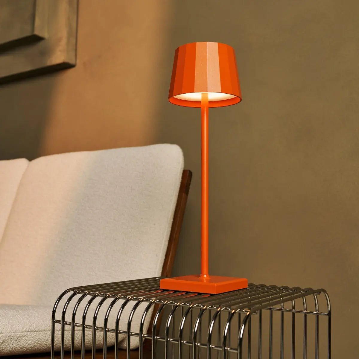 Wouter Orange Blossom Rechargeable Table Lamp | Dimmable, Cordless & Up to 120 Hours of Battery Life
