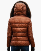 Veste Hiver Femme Capuche Fourrure, vue d'ensemble