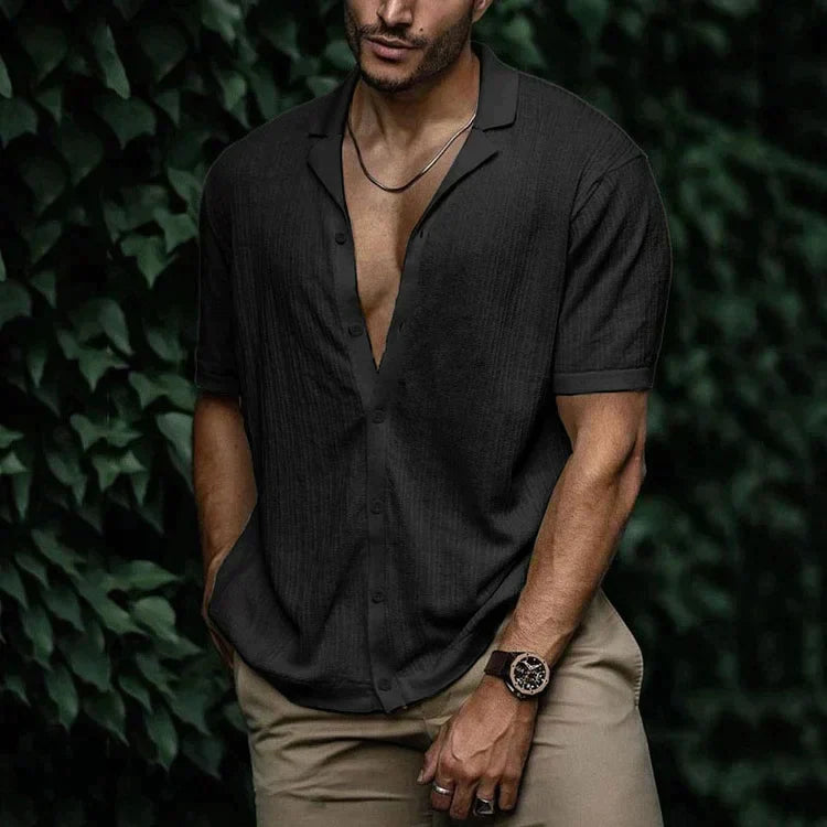 Men's Shirts Short Sleeve Button Up Casual Summer Shirt