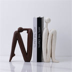 abstract figure bookends