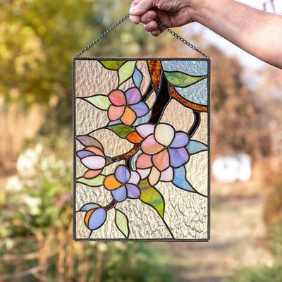 Acrylic Stained Glass Wall Decoration with Colorful Sunlight Effect