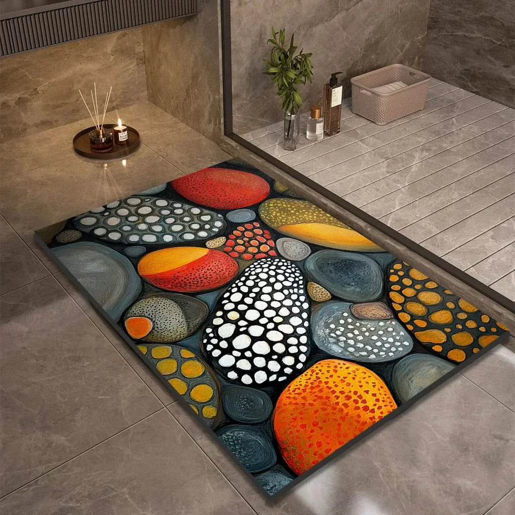 Diatomite Bath Mat – Fast-Drying Non-Slip Floor Mat for Bathroom